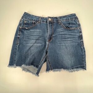 Kensie Cut Off Denim Jean Shorts Size 28 Women's
